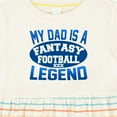thumbnail image 4 of Inktastic My Dad is a Fantasy Football Legend Girls Baby Dress, 4 of 5