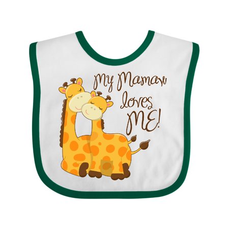 

Inktastic My Mamaw Loves Me! Gift Baby Boy or Baby Girl Bib