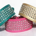 thumbnail image 5 of Collar para perro con diamantes de imitación Berry Pet: 5 filas de cuero PU con incrustaciones de diamantes de cristal brillantes, 5 of 5