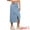 Light Blue, variant on DARING DIVA Women Denim Zipper Front Split Long Jean Skirt with Pockets M Sky Blue