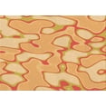 thumbnail image 1 of Ahgly Company Indoor Rectangle Patterned Neon Orange Area Rugs, 6' x 9', 1 of 6