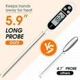 thumbnail image 2 of Kitchen Thermometer, Digital Digital Thermometer With Long Probe, Instant Read Cooking Thermometer, Meat Thermometer For Food, Meat, Oil, Milk, Wine,, 2 of 5