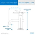 thumbnail image 2 of Gerber D236158 Parma 1.2 GPM Single Hole Bathroom Faucet - Bronze, 2 of 3