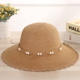 thumbnail image 6 of SikaFu Creative Fashion Beach Hat Outdoor Sunscreen Hat Hanging Beads Beads Beads Straw Hat Cool Hat, 6 of 6