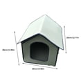 thumbnail image 2 of Methold Casa de mascotas para interiores y exteriores, dormitorio, patio, impermeable, a prueba de viento, EVA, caseta de perro, a prueba de sol, a Suministros para gatos METRO Methold PT004619-02, 2 of 6