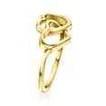 thumbnail image 5 of Ross-Simons Italian 14kt Yellow Gold Interlocking-Heart Ring, Women's, Adult, 5 of 5