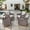 4PCS - 4 Patio Chairs, variant on POCASSY Outdoor Chairs Set of 2 with All Weather Resistant Brown Rattan and Deep Seat High Back, Patio Furniture Set for Balcony, Backyard, Garden,Gray