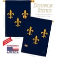 thumbnail image 3 of Breeze Decor 18004 Mardi Gras Midwest French American 2-Sided Vertical Impression House Flag - 28 x 40 in., 3 of 4