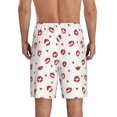 thumbnail image 5 of Cauagu Lips Kiss Print Pajama Bottoms for Men Sleep Pajama Shorts Elastic Waistband Sleep Pajama Short Men's PJ Shorts -, 5 of 6