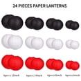 thumbnail image 2 of Juego de faroles de papel Zilue, 24 unidades, para bodas y fiestas de cumpleaños, 2 of 7