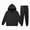 G362-Black, variant on HFHAPW Boys Girls 2 Pieces Sweatsuits Pullover Hoodie and Sweatpants Girls Fashion Tracksuit Set Birthday Fall Winter 2-13T Outfits(Navy,12-13 Y)