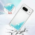 thumbnail image 4 of Compatible with Google Pixel 8 Liquid Case Glitter Cute Clear Phone Case Shiny Floating Quicksand Shockproof Protective Bumper Soft TPU Girly Women Case for Google Pixel 8 5G Star Blue YB, 4 of 14