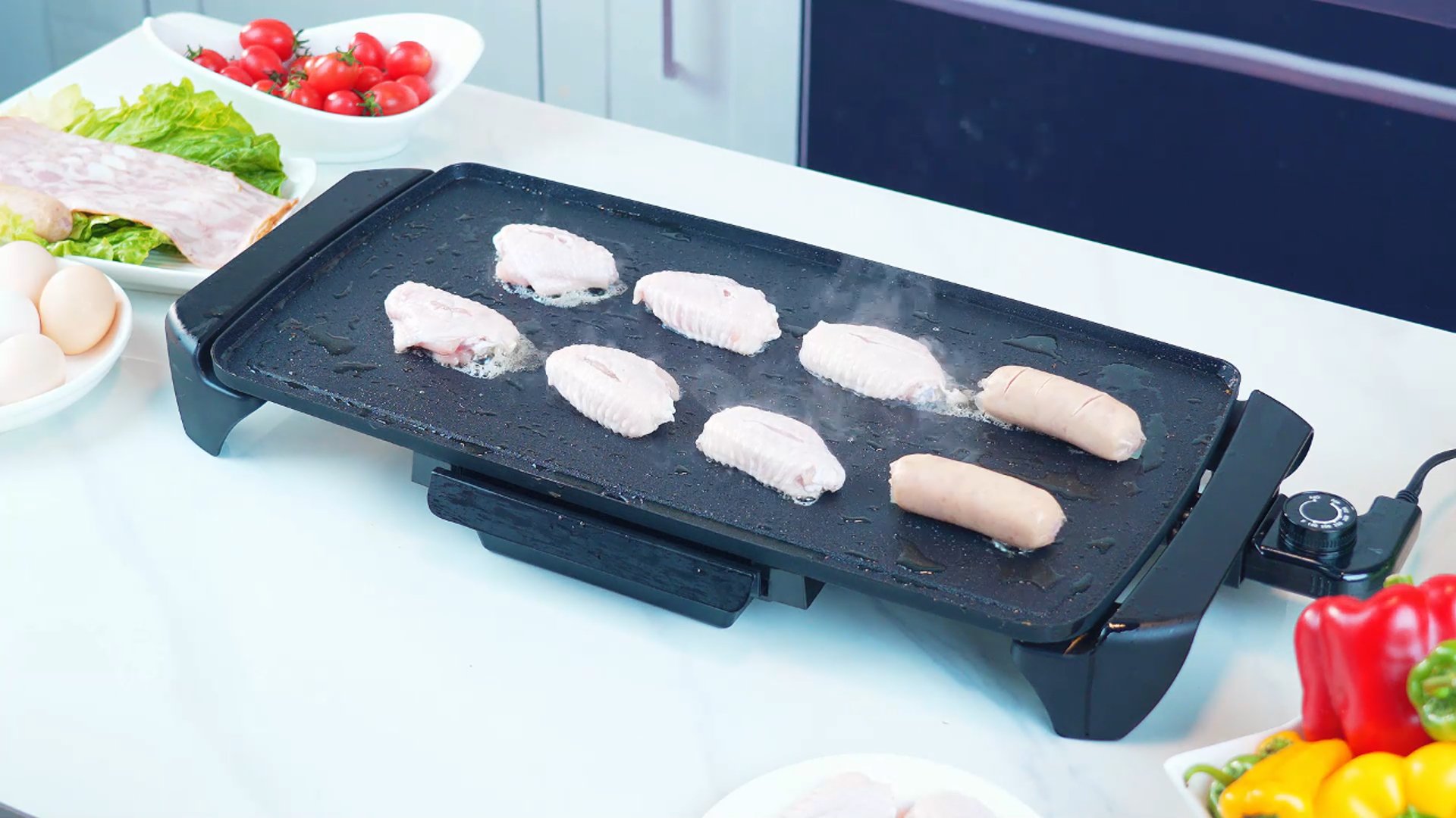 Mainstays 20-Inch Electric Griddle Non-Stick Black photo 7
