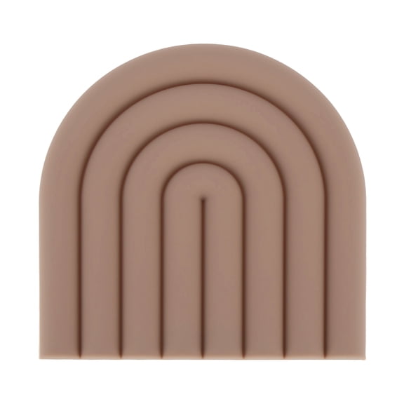 Unique Bargains 1 Pc Simple Design Silicone Coaster Pink