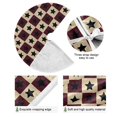 thumbnail image 4 of Yayeee Christmas Tree Skirt 35 inches for Xmas Tree Holiday Party Decoration, Checkered Stars Pattern, 4 of 6