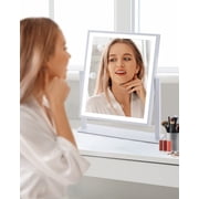 DECLUTTR Lighted Makeup Mirror, Hollywood Vanity Mirror with Lights, LED 10x Magnifying Mirror, White