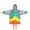 Colorful Tie Dye-1, variant on Colorful Tie Dye Pattern Blanket Hoodies for Kids 6-13YR Oversize Wearable Blanket Hoodies for Boys Girls Teens