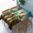 thumbnail image 2 of The Wizard of the Emerald City-theme square tablecloth has an iconic print, fits most tables, and is easy to care for perfect gifts for fans friends and family，55" x 71"（140*180cm）, 2 of 5
