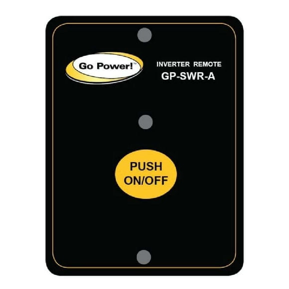 Go Power Power Inverter Remote Control GP-SWR-A For Go Power Inverter Part Number GP-SW1500; LED Status Indicator; With On/Off Switch And 25 Foot Cable