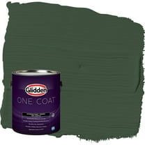 Glidden One Coat Pine Forest / Green Semi-Gloss Exterior Paint with Primer, 1 Gallon