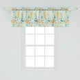 thumbnail image 2 of Ambesonne Hawaii Window Valance, Surfer Summer Ice Cream Art, 54" X 18", Pale Blue and Multicolor, 2 of 3