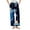 Blue, variant on Christmas Themed Brushed Fleece Pajama Bottoms - Plus Size Cozy Sleepwear & Home Lounge Pant with Pocket & Elastic Waist Soft Comfort Teal