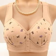 thumbnail image 4 of Lixiuxyad Ultimate Full Coverage Bra For With Superior Support And Comfort All Day Wireless T Shirt Bra Seamless Underwear For Plus Bust,Bras for Women Beige 50, 4 of 4