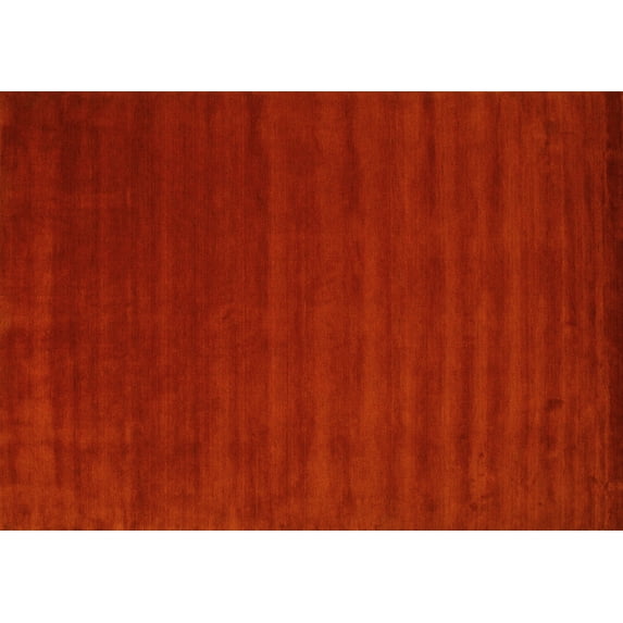 Ahgly Company Machine Washable Indoor Rectangle Abstract Yellow Contemporary Area Rugs, 8' x 10'