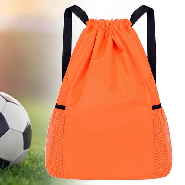 Mochila con cordón para niños y adultos, bolsa con cordón para nadar, bailar al aire libre Naranja