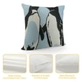 thumbnail image 4 of Fenyluxe Couple Penguin Pillow Covers Couple Penguin Gifts Throw Pillow Covers, Couple Penguin Pillowcase, Penguin Decor, Penguin Gifts For Women, Valentines Day Gifts For Him Her, Wedding Gifts White, 4 of 5