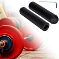 thumbnail image 1 of 2 Pcs Adaptateur de Barre de Musculation avec Clé en Forme de Barre de Poids pour Musculation 48mmx200mm Tête de Boule, 1 of 7
