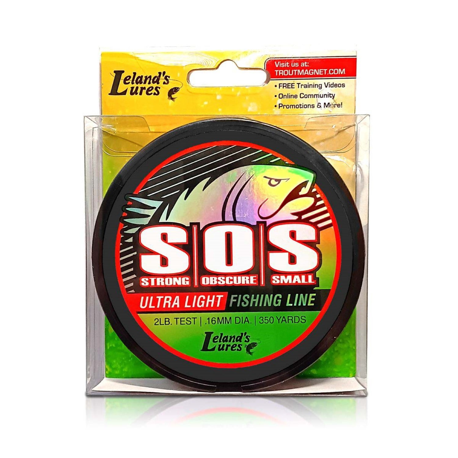 フィルドハンター Trout Logic BORON TLB-8５ML Leland Lures Trout S.O.S. Line, 400yd Spool, 2lb, Green - Walmart.com