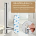 thumbnail image 4 of RUseeN Toilet Paper Holder Self Adhesive, Premium Stainless Steel Rustproof Adhesive Toilet Roll Holder Wall Mount no Drilling for Bathroom, Kitchen, Washroom (2 Pack, Sliver), 4 of 8