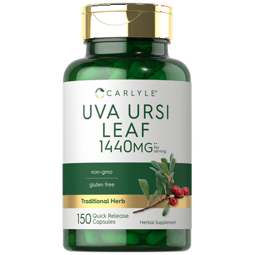 Uva Ursi Capsules 1440mg | 150 Count | Leaf Extract Supplement for Men and Women | by Carlyle