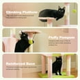 thumbnail image 6 of PEQULTI 62" Multi-Level Cat Tree with Condo & 4 Scratching Posts Large Scratcher for Indoor Cat Pink, 6 of 10