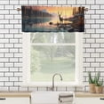 thumbnail image 3 of Deer Curtain Valance for Kitchen Wild Animal Autumn Hunting Jungle Rustic Cabin Window Valance for Living Room Bedroom, Kitchen Valance Rod Pocket Window Decor Curtain 54 by 18 in, 1 Panel, 3 of 6