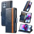 thumbnail image 1 of Case for Motorola Moto Edge S Cover Leather Wallet Folio Case Book Design Flip Magnetic Closure - Blue, 1 of 5