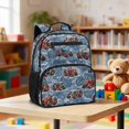 thumbnail image 2 of Jeiento Tractor 13.5" Kids Outdoor Backpack, Anti-scratch Preschool Bookbag with Side Mesh Pocket, Dual Carry Stylish Toddler Bag for Picnic Camping Kindergarten Use, 2 of 7