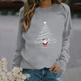 thumbnail image 4 of ShiShine Christmas Sweatshirts for Women Crewneck Long Sleeve Pullover Shirt Loose Casual Xmas Printed Fall Winter Tops, 4 of 5