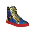 thumbnail image 2 of Mens High Top Shoes FIESSO by AURELIO GARCIA Chain Medusa Celebrity 2421 Blue, 2 of 9