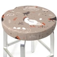 thumbnail image 3 of Fotbe Chicken Stool Covers Round,Waterproof Round Bar Stool Covers Bar Chair Covers Washable Stool Cushion Slipcover for 12-14 Inch Chair-12 inch, 3 of 7