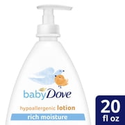 Baby Dove Sensitive Skin Care Body Lotion Rich Moisture, 20 oz