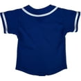 thumbnail image 2 of DIGITMON Kids Baseball Jersey Button Down Premium Hip Hop T Shirts Uniform Navy White for 4y Toddlers, 2 of 4