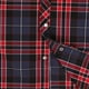thumbnail image 5 of Camisa COEVALS CLUB para hombre, estilo western a cuadros, manga corta, rojo/negro, 5 of 7
