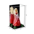 thumbnail image 2 of Versatile Deluxe Acrylic Display Case - Medium Rectangle Box with Mirror and Green Risers 8" x 6" x 14" (A092-GRR), 2 of 2