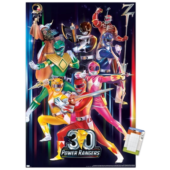 Power Rangers - 30th Group Wall Poster, 22.375" x 34"