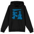 thumbnail image 1 of Mega Man Running Action Shot Black Hoodie, 1 of 2