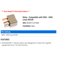 thumbnail image 2 of Relay - Compatible with 2004 - 2006 RX330 2005, 2 of 2