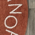 thumbnail image 6 of nuLOOM Kids Washable Round Alphabet Rug, 4' x 6', Rust, 6 of 10