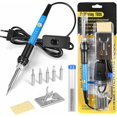 thumbnail image 1 of Soldering Iron Precision Tin Soldering Iron With On/off Switch, Adjustable Temperature 200-450, 9 In 1 Kit, 5 Soldering Iron Tips, Soldering Wire, Sol, 1 of 5